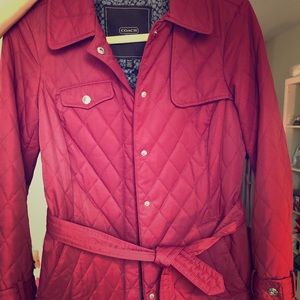 Coach red coat